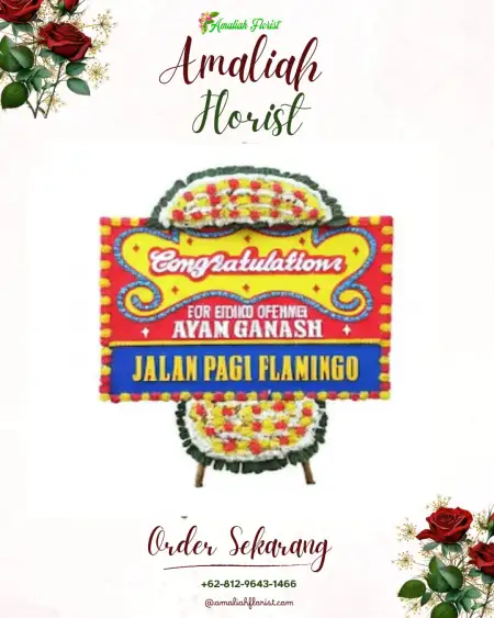 Sewa Papan Bunga Basirih